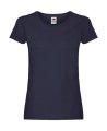 Goedkope Dames T-shirt Fruit of the Loom Lady fit 61-420-0 Deep Navy